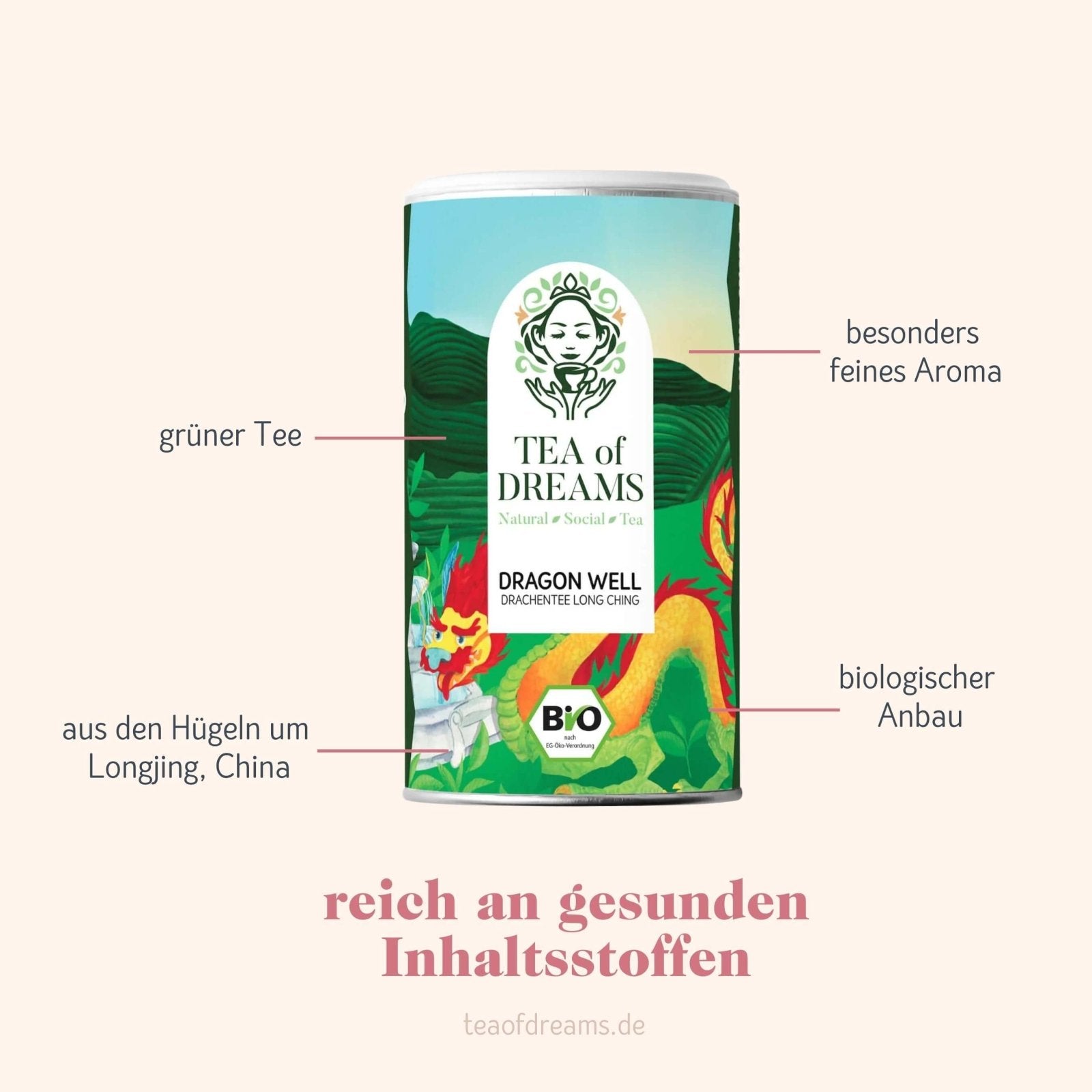 Bio Chinesischer Drachentee (Dragon Well) Long Jing - Bio Chinesischer Drachentee (Dragon Well) Long Jing