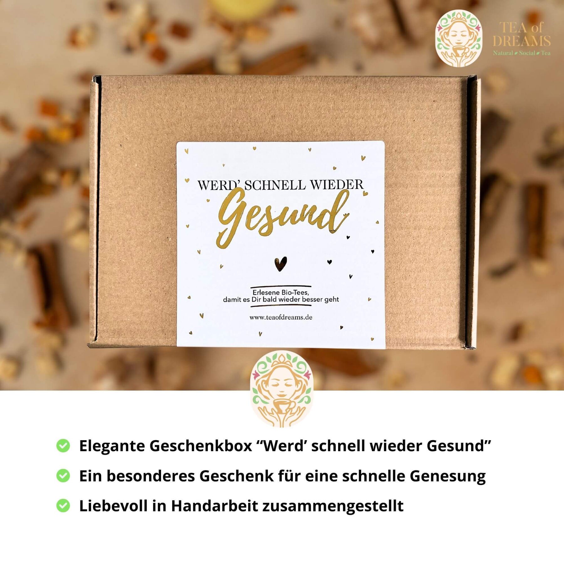 Tee Geschenk "Gute Besserung"