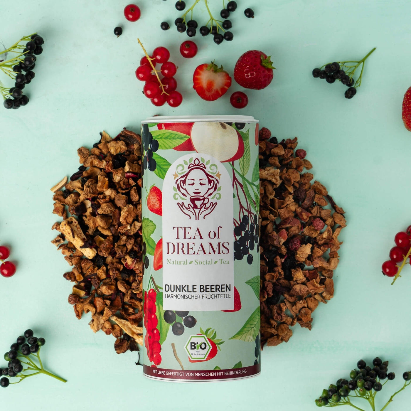 Bio Früchtetee "Dunkle Beeren" - Bio Früchtetee "Dunkle Beeren"