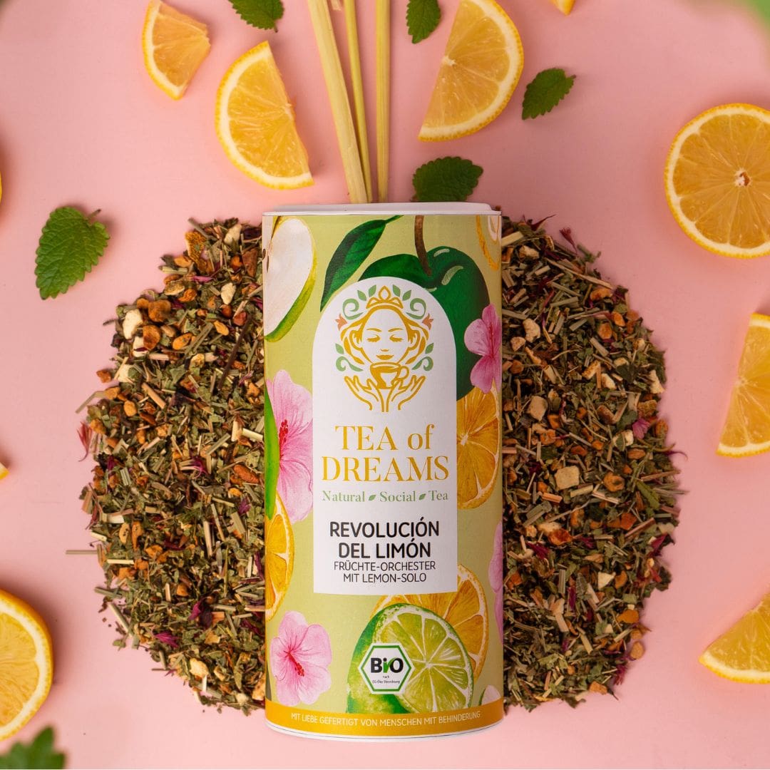 Früchtetee von Menschen mit Behinderung