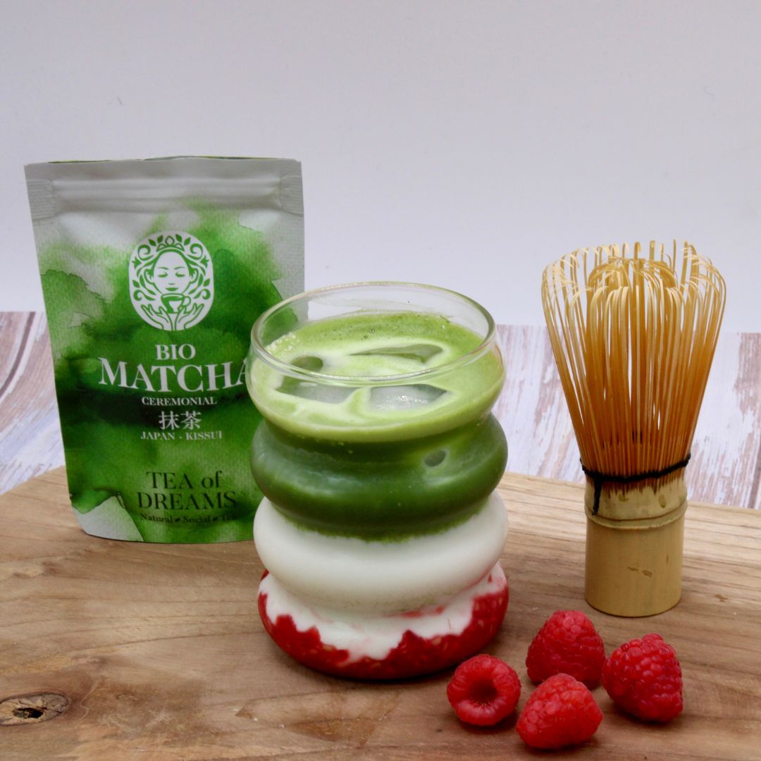 Iced Raspberry Matcha Latte