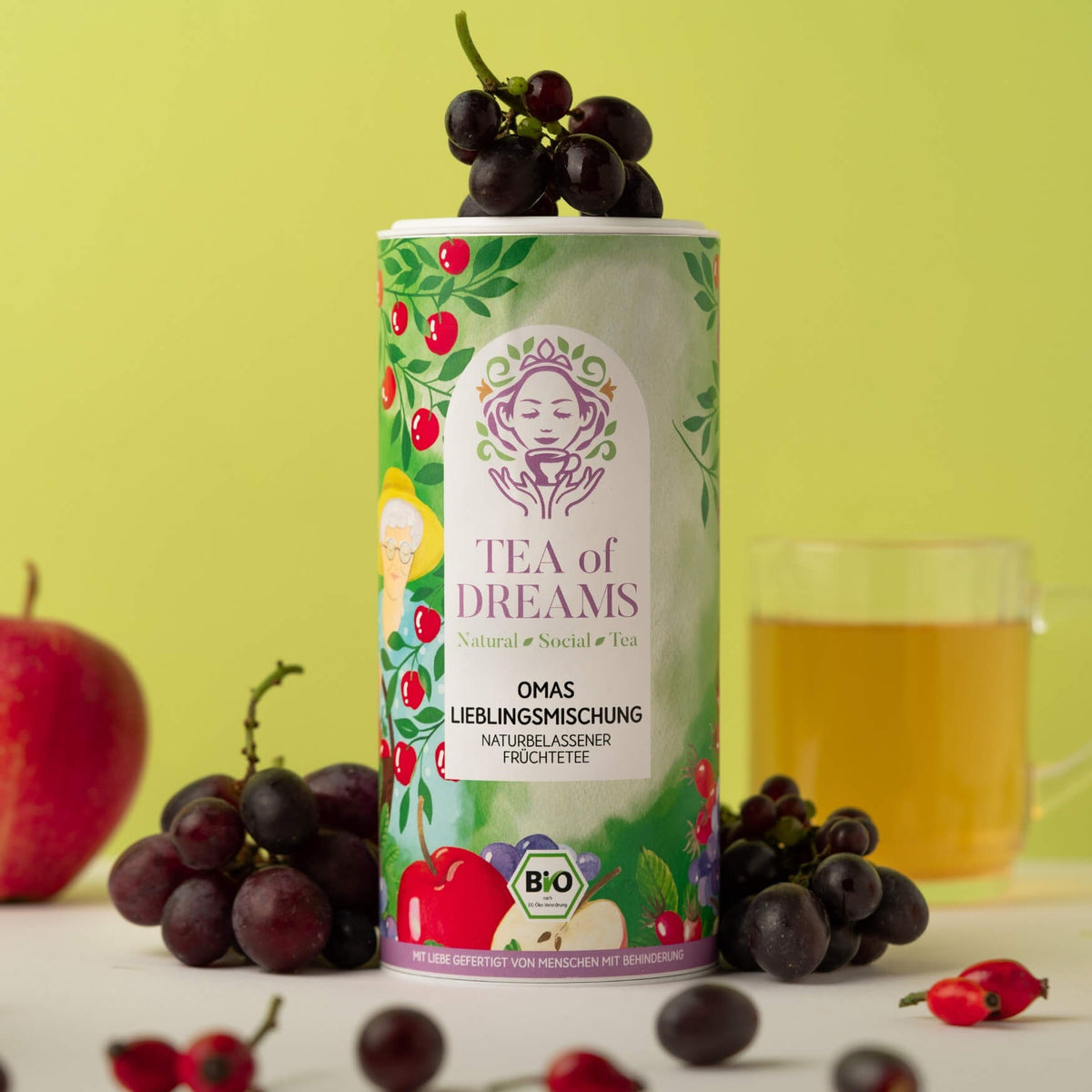 Bio frisch - fruchtige, naturbelassene Früchteteemischung "Omas Lieblingsmischung" - Bio frisch - fruchtige, naturbelassene Früchteteemischung "Omas Lieblingsmischung"