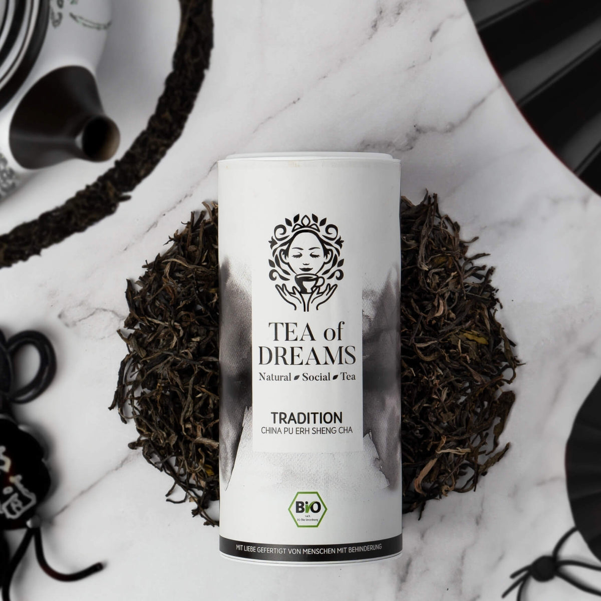 Bio China Green Pu Erh Sheng Cha "Tradition" - Bio China Green Pu Erh Sheng Cha "Tradition"