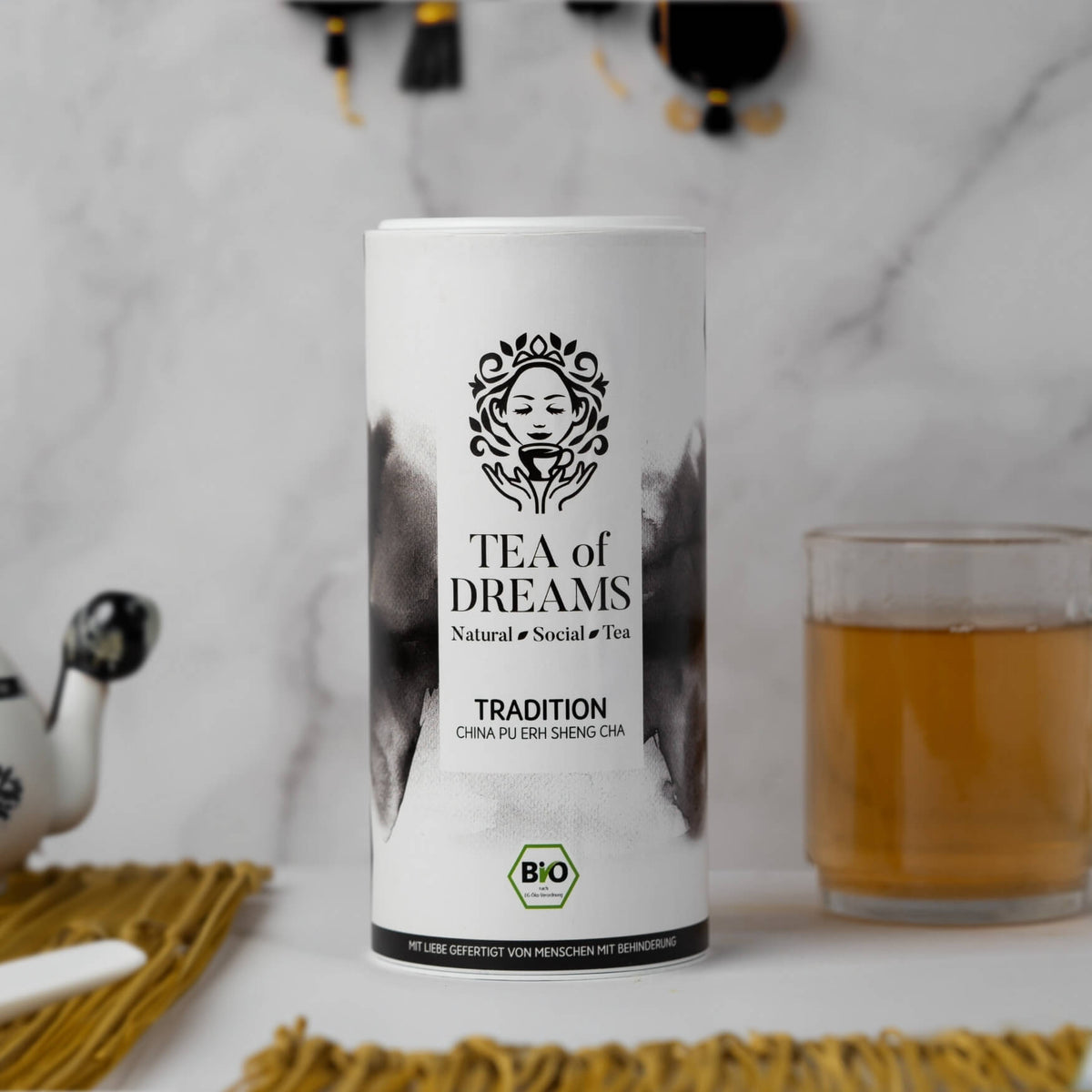 Bio China Green Pu Erh Sheng Cha "Tradition" - Bio China Green Pu Erh Sheng Cha "Tradition"