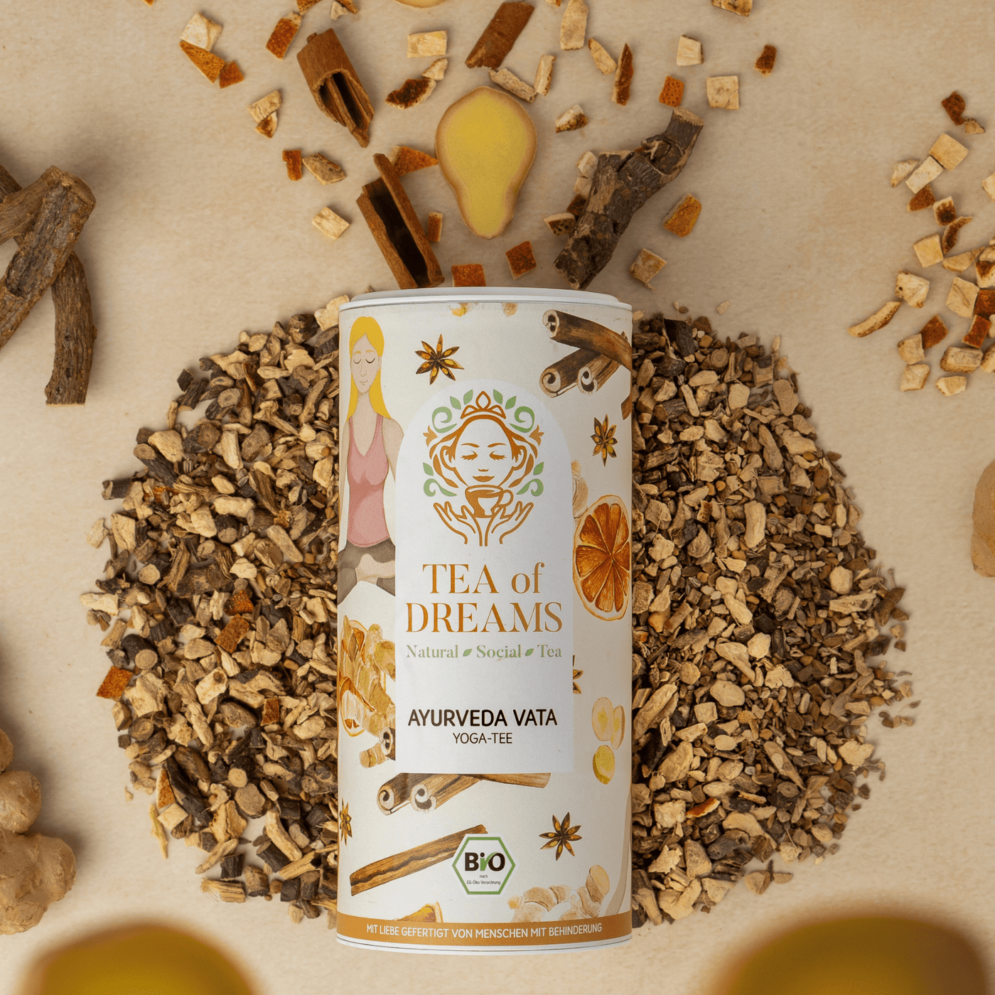 "Ayurveda Vata" Yoga Tee von Tea of Dreams