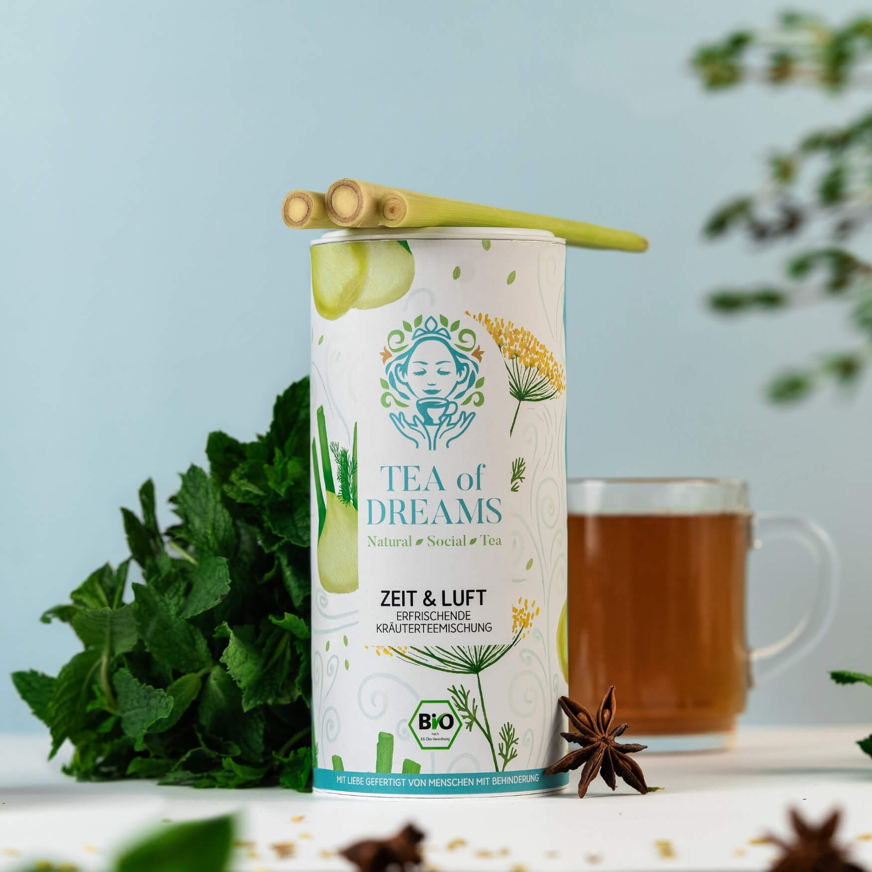 Bio Kräuterteemischung "Zeit & Luft" - Bio Kräuterteemischung "Zeit & Luft"