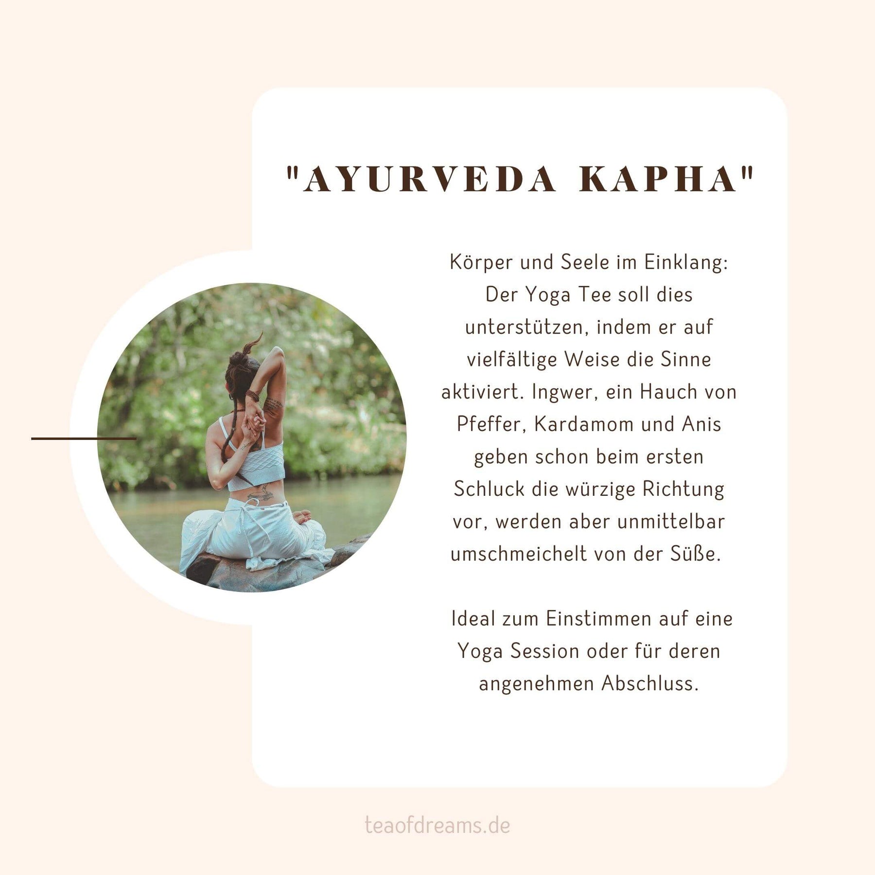 Bio Yoga Tee "Ayurveda Kapha" - Bio Yoga Tee "Ayurveda Kapha"