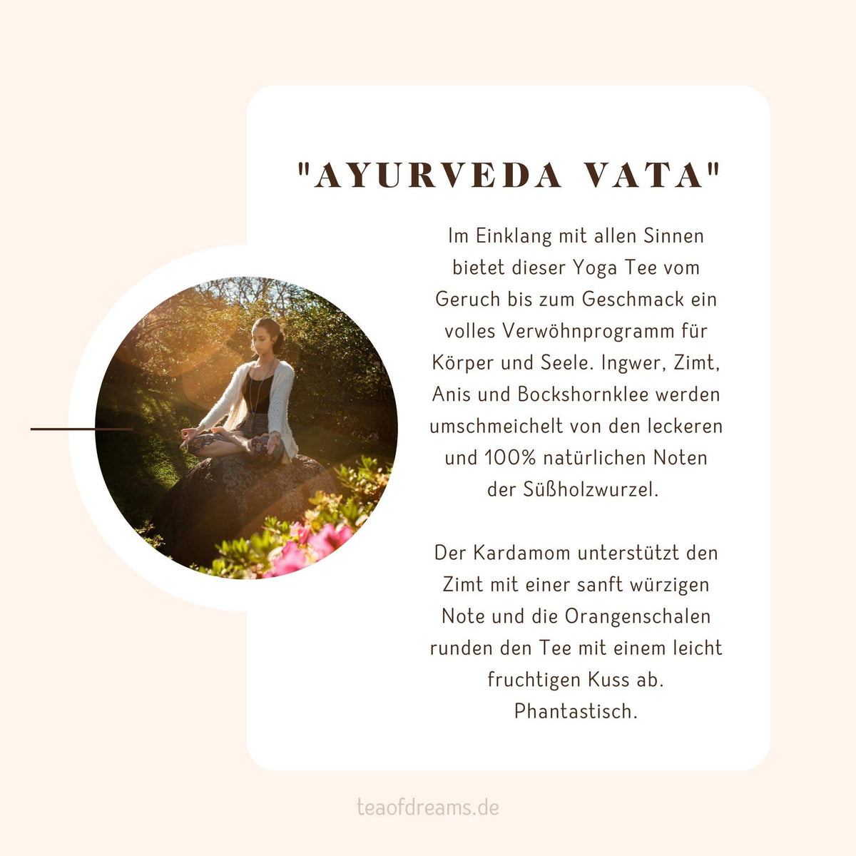 Yoga Tee "Ayurveda Vata" Tea of Dreams