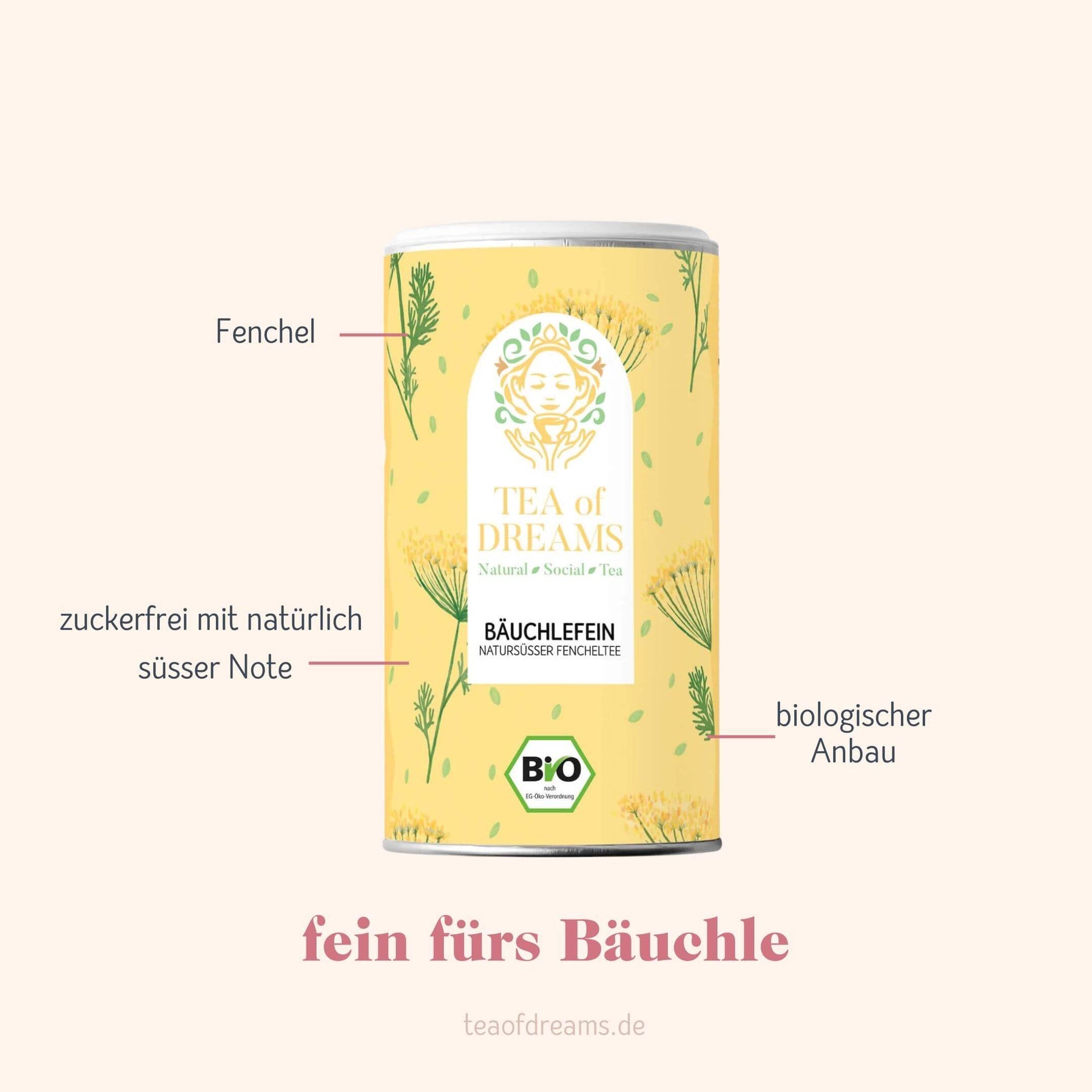 Bio Fencheltee "Bäuchlefein" von Natur aus süß - Bio Fencheltee "Bäuchlefein" von Natur aus süß