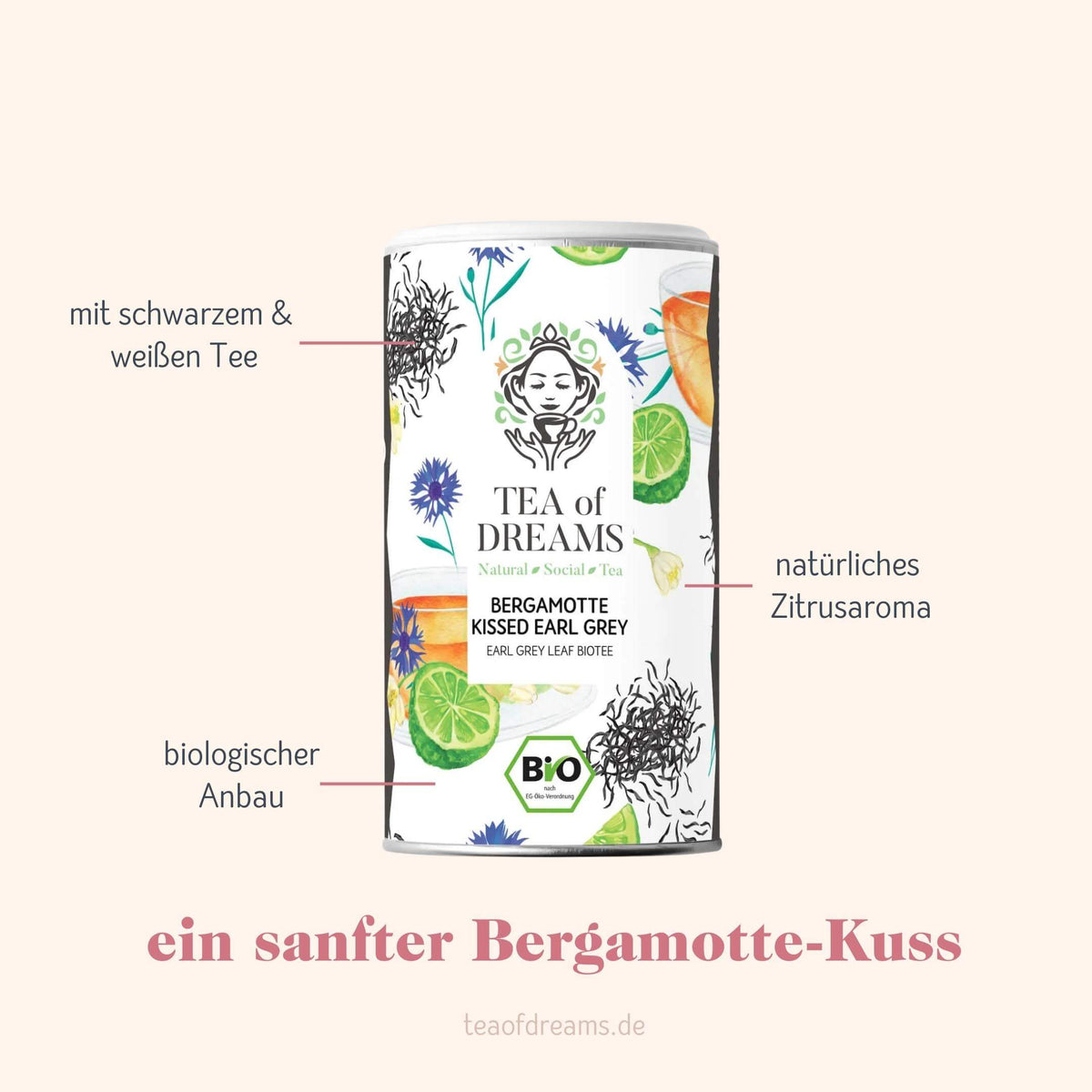 Bio Early Grey Tee "Bergamotte kissed Earl Grey" - Bio Early Grey Tee "Bergamotte kissed Earl Grey"