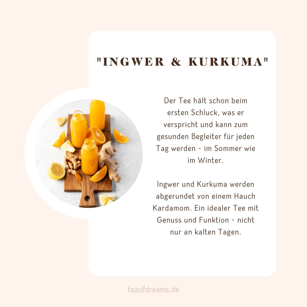 Bio Ingwer und Kurkuma "Ingwer & Kurkuma" - Bio Ingwer und Kurkuma "Ingwer & Kurkuma" - Bio Ingwer & Kurkuma Tee