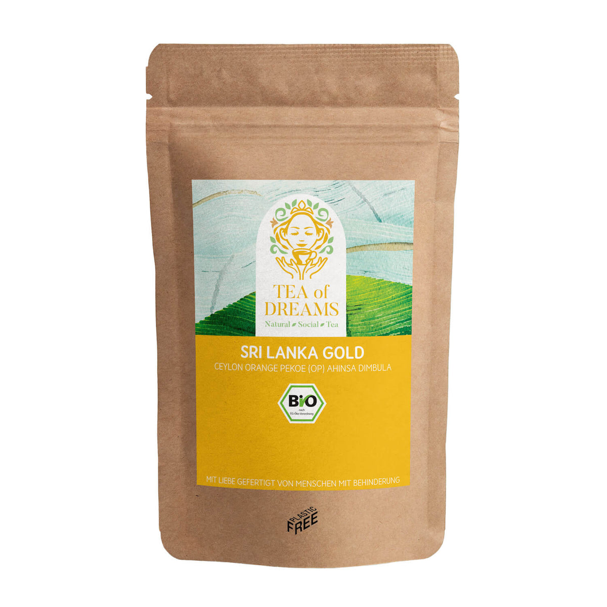 Bio Ceylon Orange Pekoe (OP) Ahinsa Dimbula "Sri Lanka Gold" - Bio Ceylon Orange Pekoe (OP) Ahinsa Dimbula "Sri Lanka Gold" - Bio Ceylon Orange Pekoe (OP) Ahinsa Dimbula "Sri Lanka Gold"