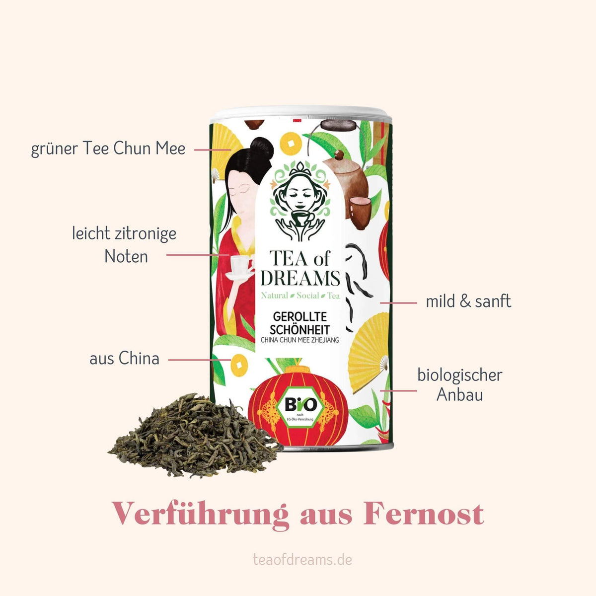 Bio China Chun Mee Zhejiang "Gerollte Schönheit" - Bio China Chun Mee Zhejiang "Gerollte Schönheit"