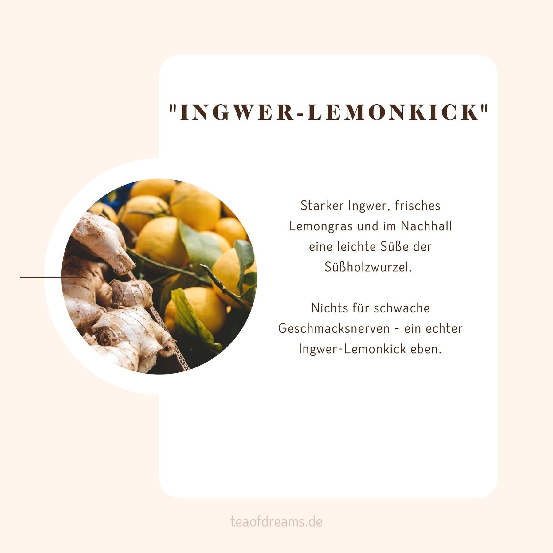 Bio "Ingwer - Lemonkick" Tee - Bio "Ingwer - Lemonkick" Tee - Bio "Ingwer - Lemonkick" Tee