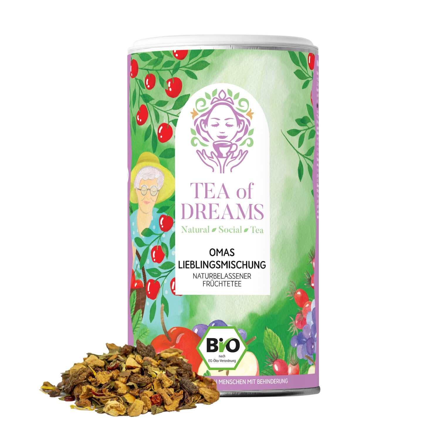 Bio frisch - fruchtige, naturbelassene Früchteteemischung "Omas Lieblingsmischung" - Bio frisch - fruchtige, naturbelassene Früchteteemischung "Omas Lieblingsmischung" - Bio frisch - fruchtige, naturbelassene Früchteteemischung "Omas Lieblingsmischung"