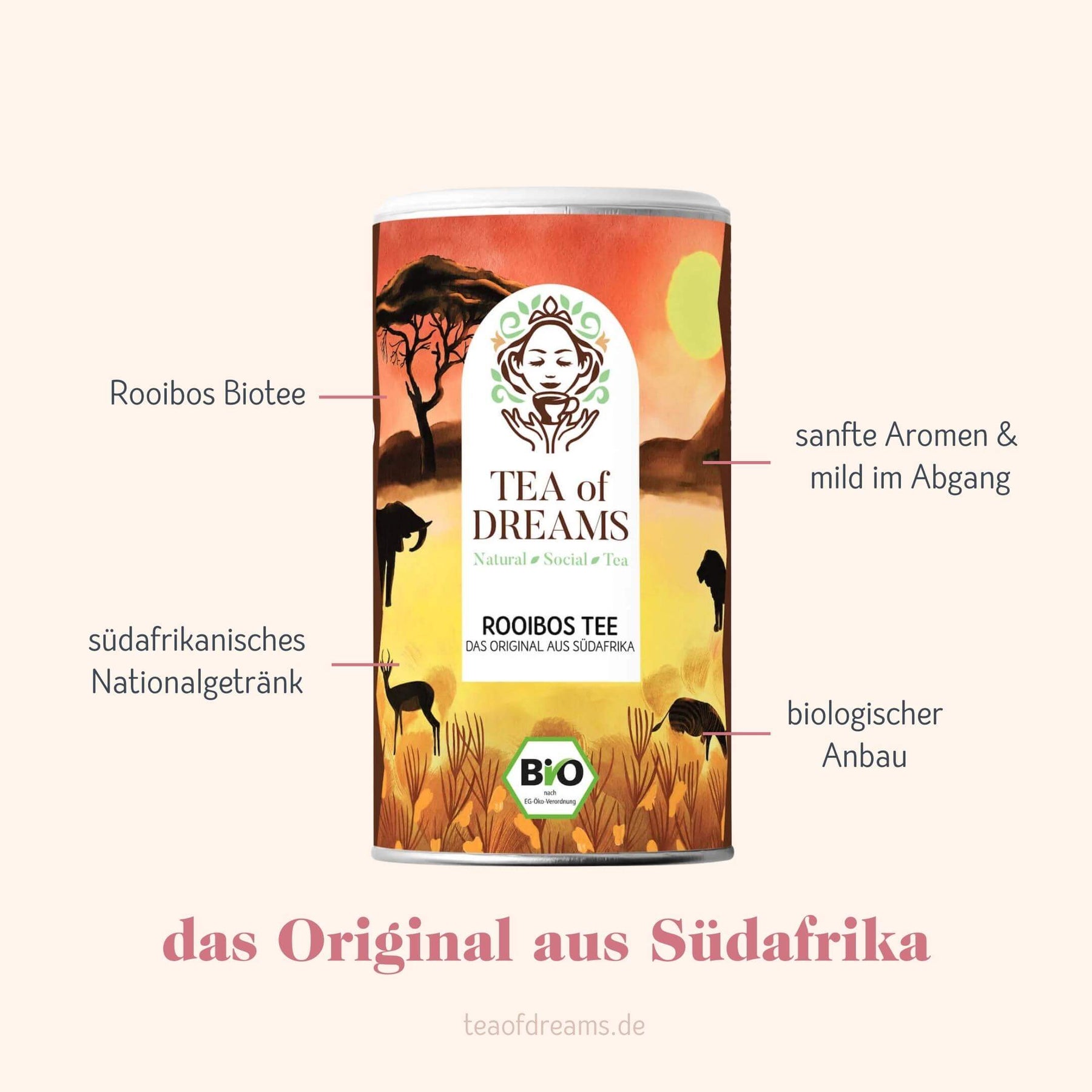 Bio Rooibos Tee - bekannt aus Südafrika (das Original) - Bio Rooibos Tee - bekannt aus Südafrika (das Original)