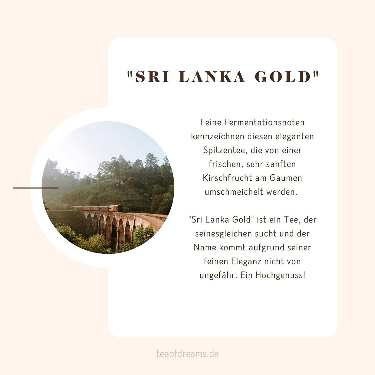 Bio Ceylon Orange Pekoe (OP) Ahinsa Dimbula "Sri Lanka Gold" - Bio Ceylon Orange Pekoe (OP) Ahinsa Dimbula "Sri Lanka Gold"