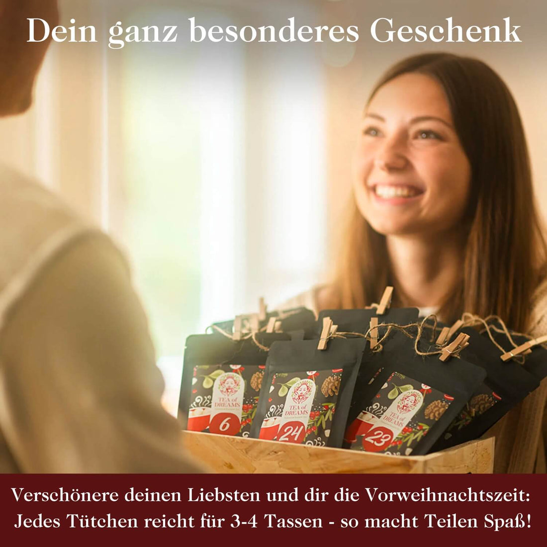 Bio Tee Adventskalender 2024 24 besondere Tees mit ♥️ gefertigt