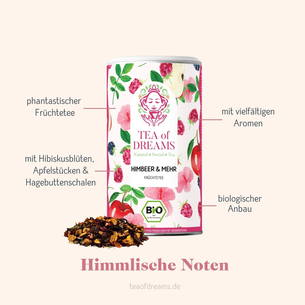 Bio Frauentee "Himbeer & mehr" - Bio Frauentee "Himbeer & mehr" - Bio Früchtetee "Himbeer & mehr"