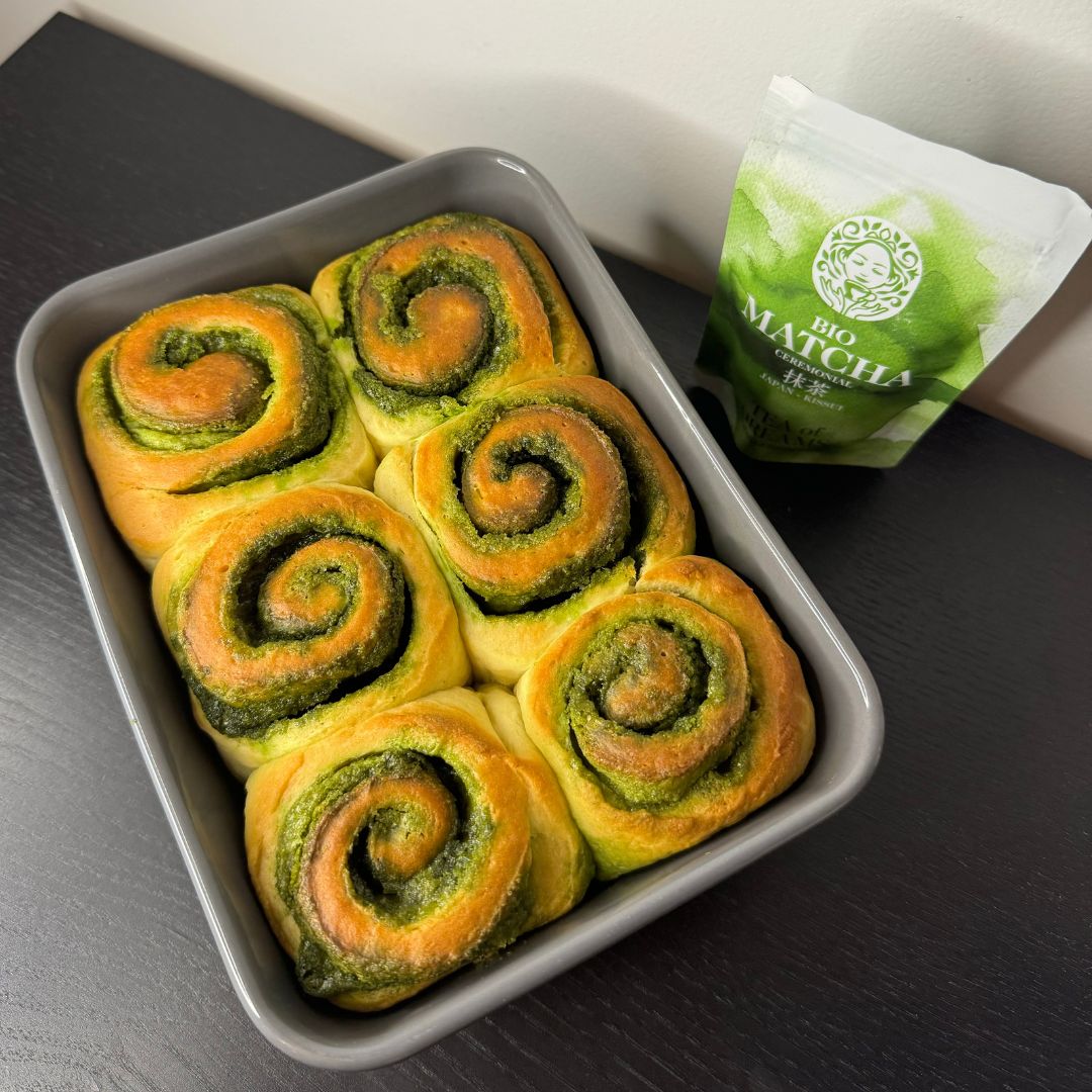 Matcha Hefeschnecken