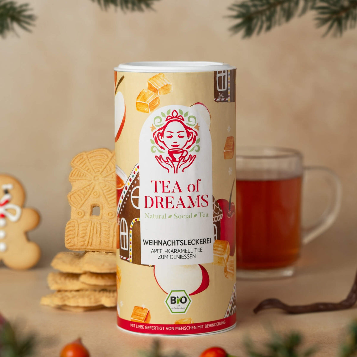 Bio Apfel-Karamell Tee "Weihnachtsleckerei"