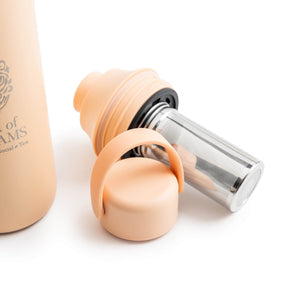 Teeflasche/Thermokanne mit intergriertem Sieb von Tea of Dreams Farbe Peach