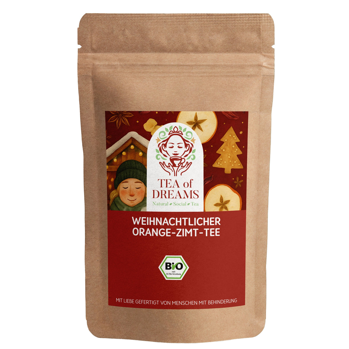 Weihnachtlicher Bio-Tee mit Orange & Zimt