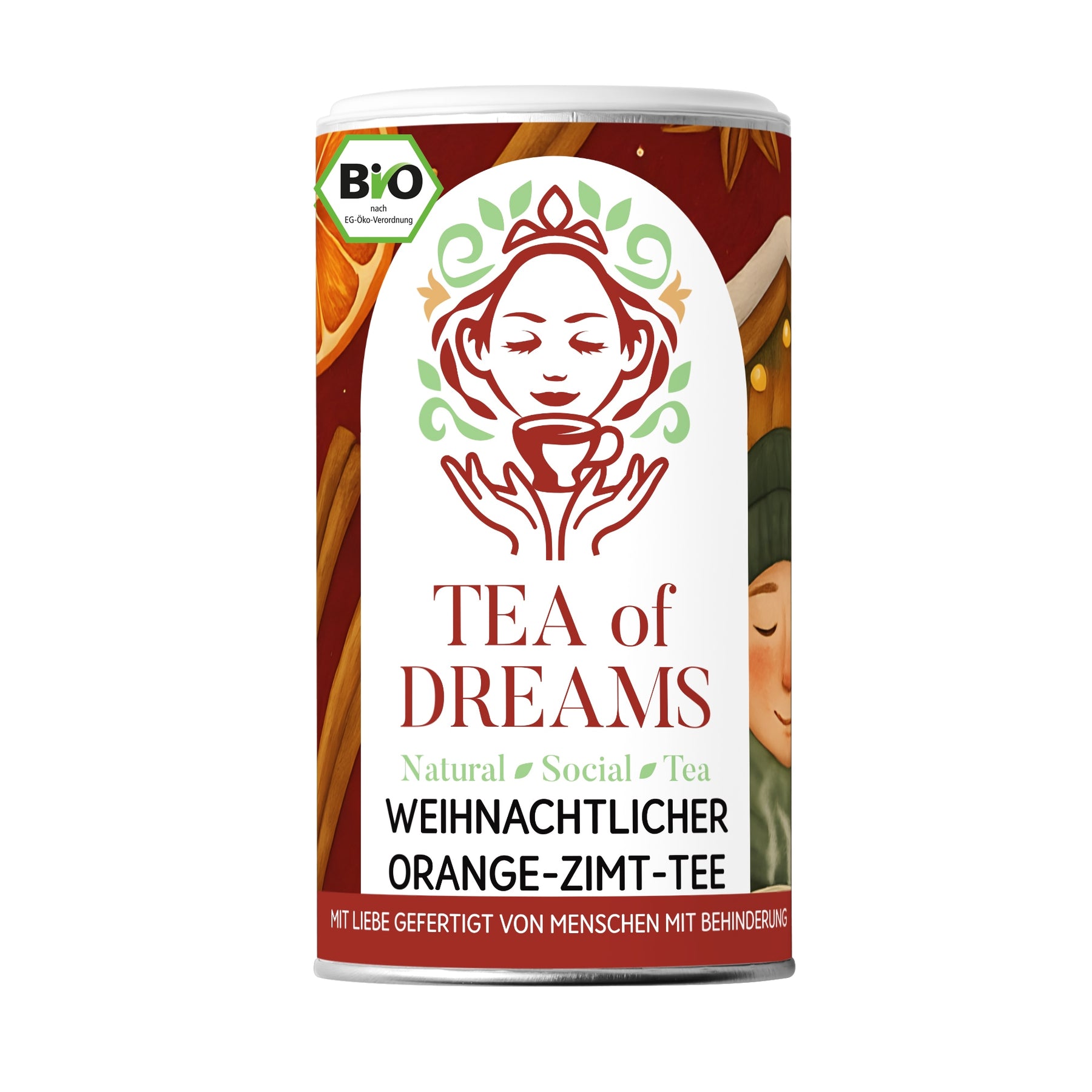 Weihnachtlicher Bio-Tee mit Orange & Zimt