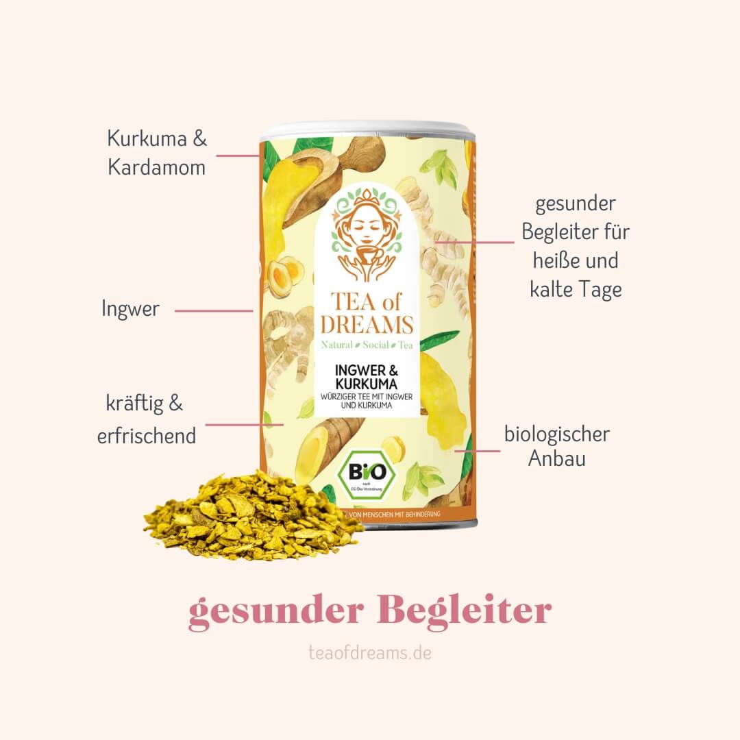 Bio Ingwer und Kurkuma "Ingwer & Kurkuma" - Bio Ingwer und Kurkuma "Ingwer & Kurkuma" - Bio Ingwer & Kurkuma Tee