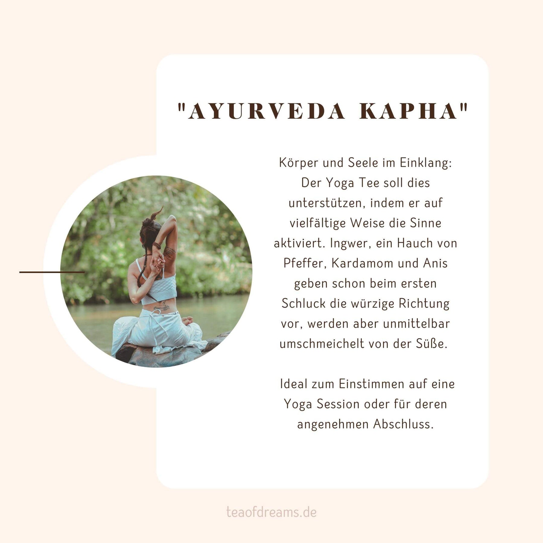 Bio Yoga Tee "Ayurveda Kapha"