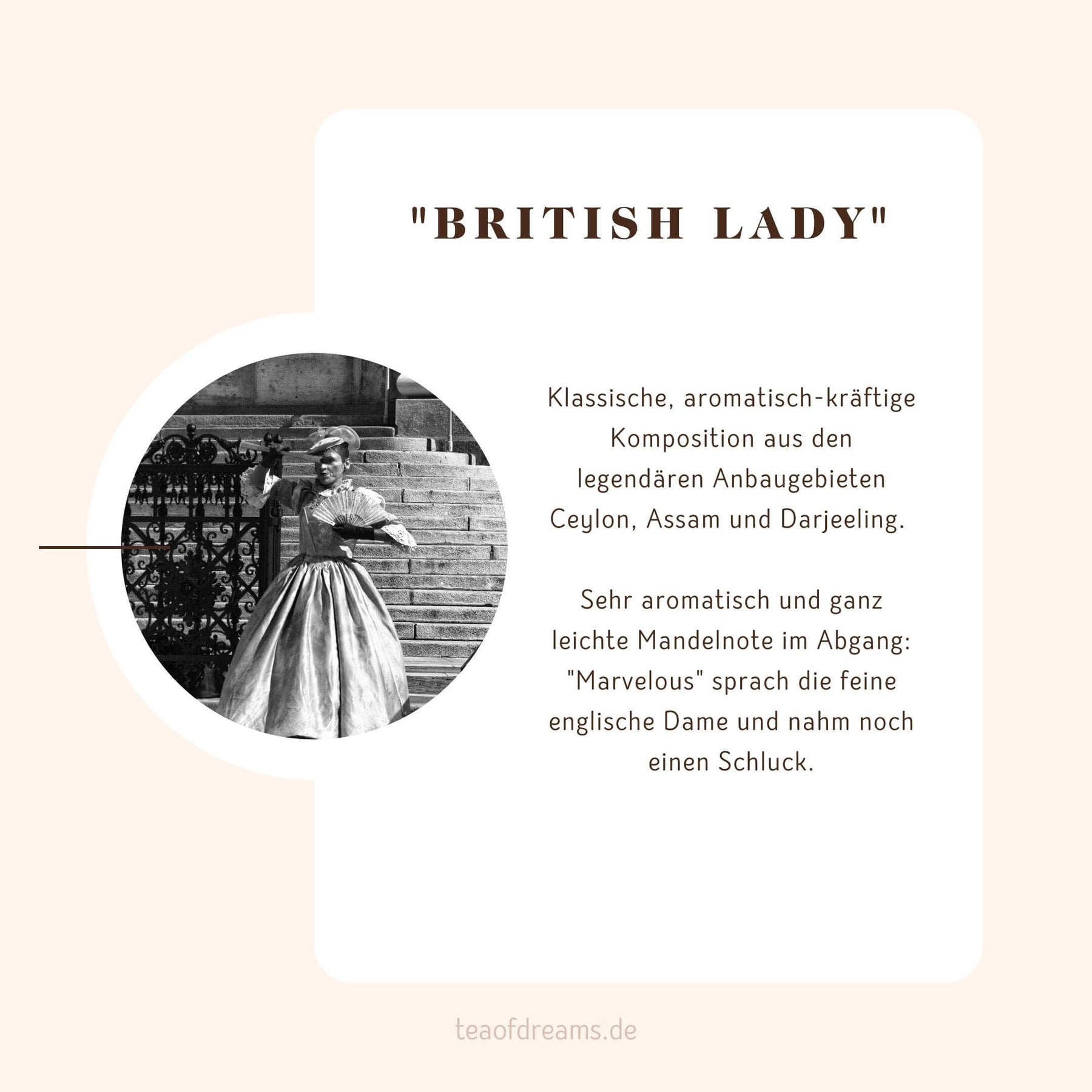 Bio englische Schwarztee Mischung "British Lady"