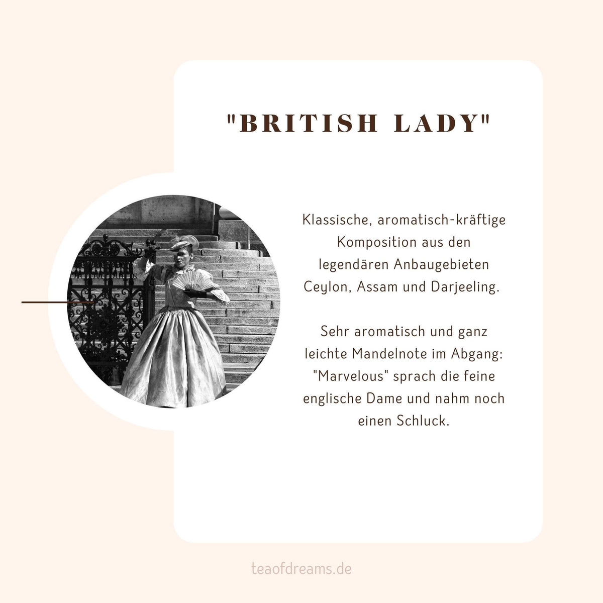 British Lady Schwarzteemischung Tea of Dreams