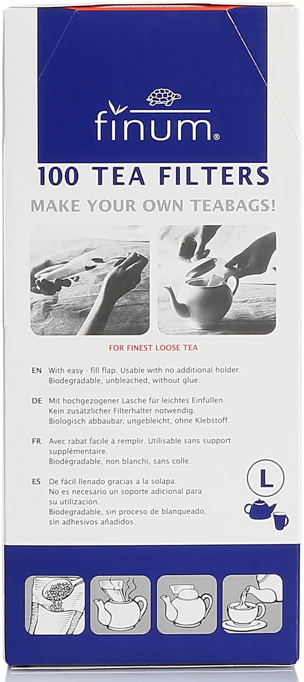 Finum theezakjes met theestick – voor losse thee Finum theezakjes met theestick – voor losse thee