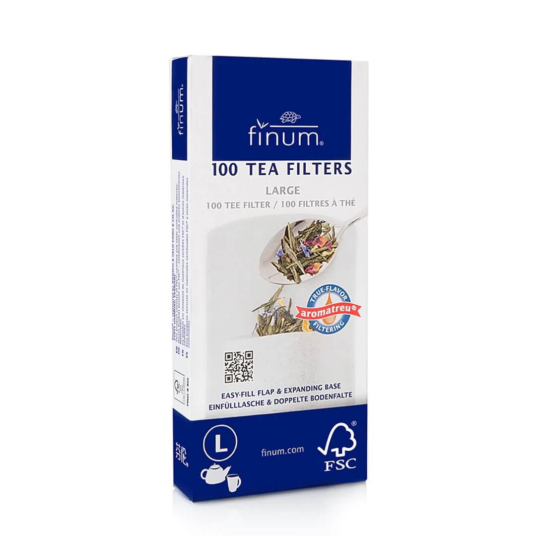 Finum® Teefilter - Größe L - 100 Stk (weiß)
