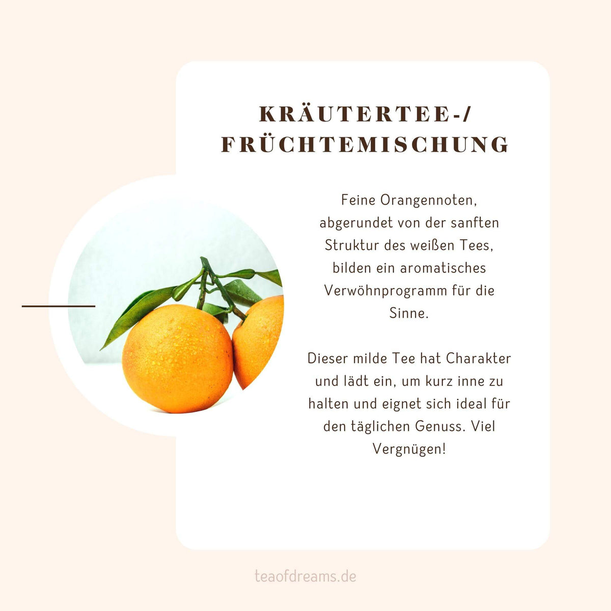 Bio Weißer Tee Orange "White Orange" - Bio Weißer Tee Orange "White Orange"